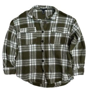 Forever 21 plaid button down top